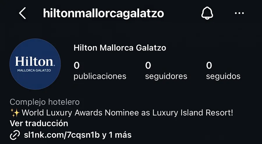 Perfil de @hiltonmallorcagalatzo antes