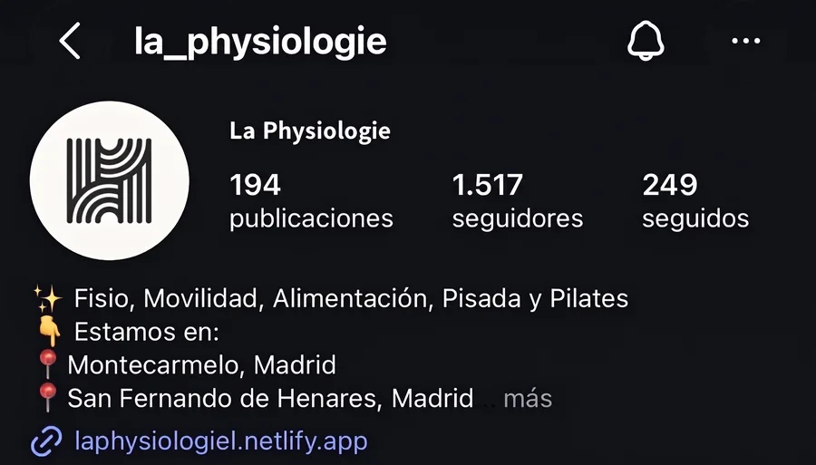 Perfil de @la_physiologie antes