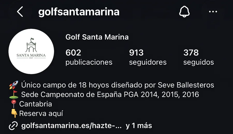 Perfil de @golfsantamarina antes